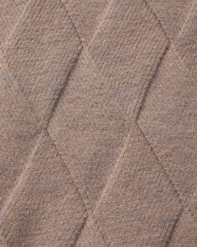 ヘリテージ ダイヤモンドニット ジップカーディガン